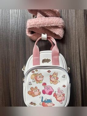 Kirby white and pink crossbody